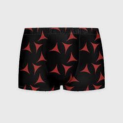 Трусы-боксеры мужские Red Stars - Красные треугольные объекты в чёрном п, цвет: 3D-принт