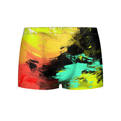 Трусы-боксеры мужские Яркий красочный гранж, цвет: 3D-принт