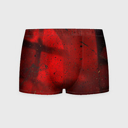 Трусы-боксеры мужские Абстрактный красный дым и брызги тёмной краски, цвет: 3D-принт