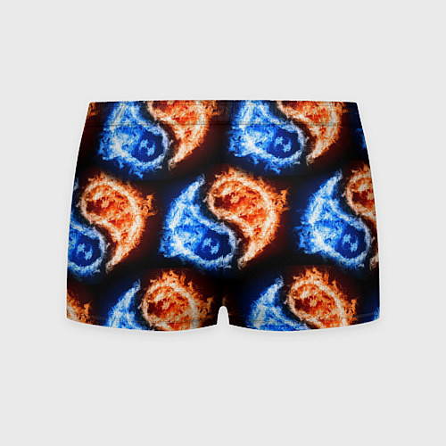 Мужские трусы Инь - янь, огонь - вода, паттерн / 3D-принт – фото 2