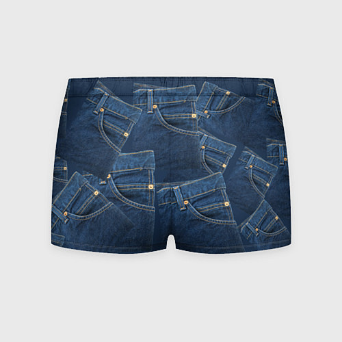 Мужские трусы Джинсовка jeans / 3D-принт – фото 2