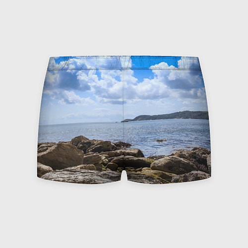 Мужские трусы Парусник на горизонте океана / 3D-принт – фото 2