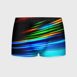 Трусы-боксеры мужские Абстрактные неоновые полосы, цвет: 3D-принт
