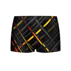 Трусы-боксеры мужские Цветные переплетающиеся линии, цвет: 3D-принт