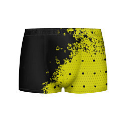 Трусы-боксеры мужские Black & Yellow, цвет: 3D-принт