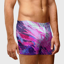 Трусы-боксеры мужские Фиолетовые оттенки, цвет: 3D-принт — фото 2