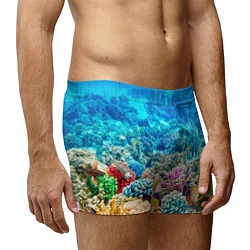 Трусы-боксеры мужские Дно морское, цвет: 3D-принт — фото 2
