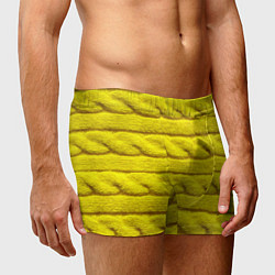 Трусы-боксеры мужские Жёлтый свитер - Осень-Зима 2028, цвет: 3D-принт — фото 2