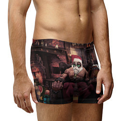 Трусы-боксеры мужские Плохой Санта Кот, цвет: 3D-принт — фото 2