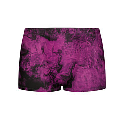 Трусы-боксеры мужские Тёмно-розовые краски во тьме, цвет: 3D-принт