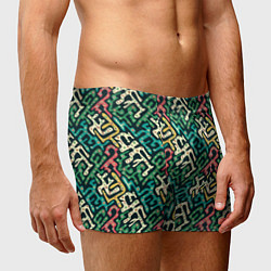 Трусы-боксеры мужские Граффити абстрактные фигуры, цвет: 3D-принт — фото 2