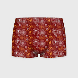 Трусы-боксеры мужские Новогодние печати, цвет: 3D-принт