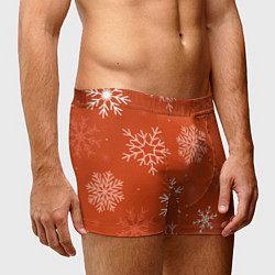 Трусы-боксеры мужские Orange snow, цвет: 3D-принт — фото 2
