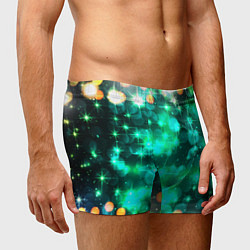 Трусы-боксеры мужские Космический принт и звездное сияние вселенной, цвет: 3D-принт — фото 2