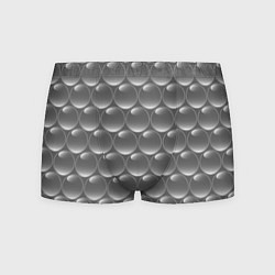 Трусы-боксеры мужские Абстрактное множество серых металлических шаров, цвет: 3D-принт