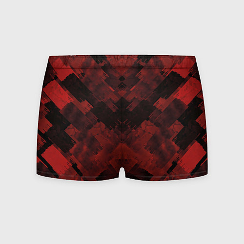 Мужские трусы Полосы красные и чёрные / 3D-принт – фото 2