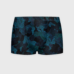Трусы-боксеры мужские Камуфляж тёмно-синий, цвет: 3D-принт