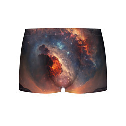 Трусы-боксеры мужские Космос и звезды в закатном небе, цвет: 3D-принт