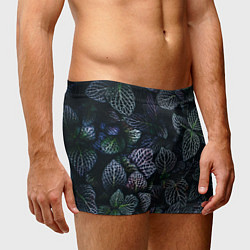 Трусы-боксеры мужские Паттерн из множества тёмных цветов, цвет: 3D-принт — фото 2