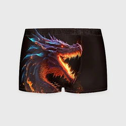 Трусы-боксеры мужские Огненный дракон, цвет: 3D-принт