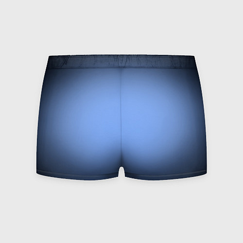 Мужские трусы Васильковый оттенок с черной виньеткой / 3D-принт – фото 2