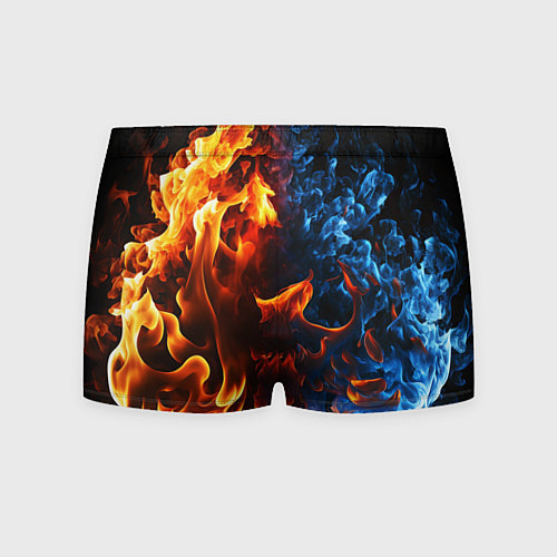 Мужские трусы Битва огней - два пламени / 3D-принт – фото 2