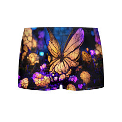 Трусы-боксеры мужские Цветок бабочка midjouney, цвет: 3D-принт