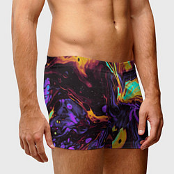 Трусы-боксеры мужские Космический всплеск, цвет: 3D-принт — фото 2