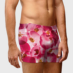 Трусы-боксеры мужские Цветы бегония текстура, цвет: 3D-принт — фото 2