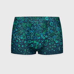 Мужские трусы Изумрудные круги Абстракция