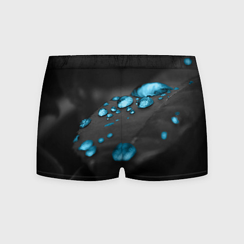 Мужские трусы Капли на черном фоне / 3D-принт – фото 2