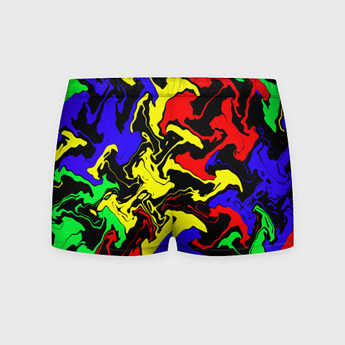 Мужские трусы Разводы цветных красок / 3D-принт – фото 2