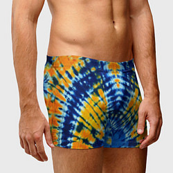 Трусы-боксеры мужские Tie dye стиль хиппи, цвет: 3D-принт — фото 2