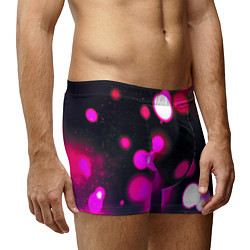 Трусы-боксеры мужские Розовые блики света, цвет: 3D-принт — фото 2