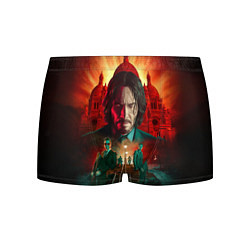 Трусы-боксеры мужские John Wick catholic church Paris, цвет: 3D-принт