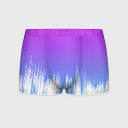 Трусы-боксеры мужские Фиолетовый градиент с потертостями, цвет: 3D-принт