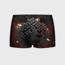 Трусы-боксеры мужские Взрыв из черных плит, цвет: 3D-принт