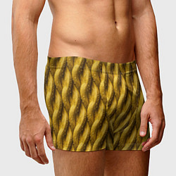 Трусы-боксеры мужские Сочная текстура из плетеного банана, цвет: 3D-принт — фото 2