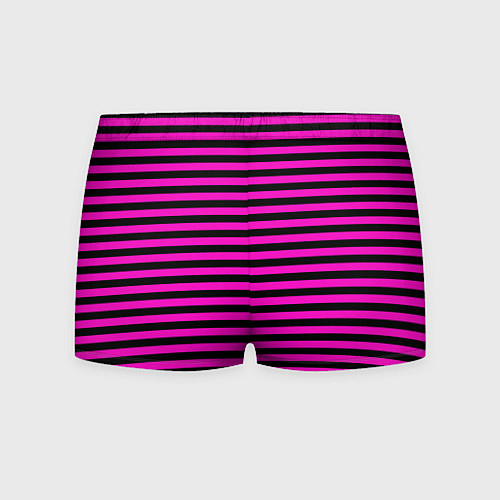 Мужские трусы Черно-розовые Эмо полосы / 3D-принт – фото 2