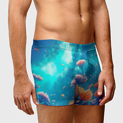 Трусы-боксеры мужские Океанские глубины, цвет: 3D-принт — фото 2