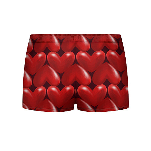 Мужские трусы Red hearts / 3D-принт – фото 2