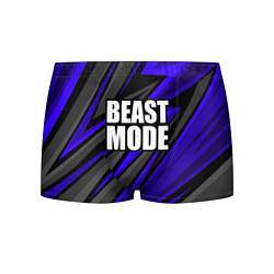 Трусы-боксеры мужские Beast mode - синяя униформа, цвет: 3D-принт