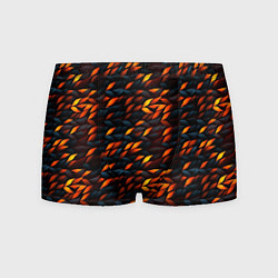 Мужские трусы Black orange texture