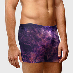 Трусы-боксеры мужские Текстура - Purple galaxy, цвет: 3D-принт — фото 2