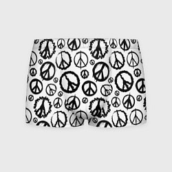 Мужские трусы Many peace logo