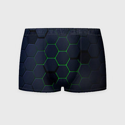 Мужские трусы Honeycombs green