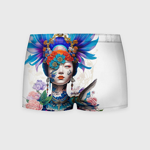 Мужские трусы Japanese girl - irezumi - tattoo / 3D-принт – фото 2