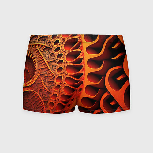 Мужские трусы Объемная оранжевая абстракция / 3D-принт – фото 2