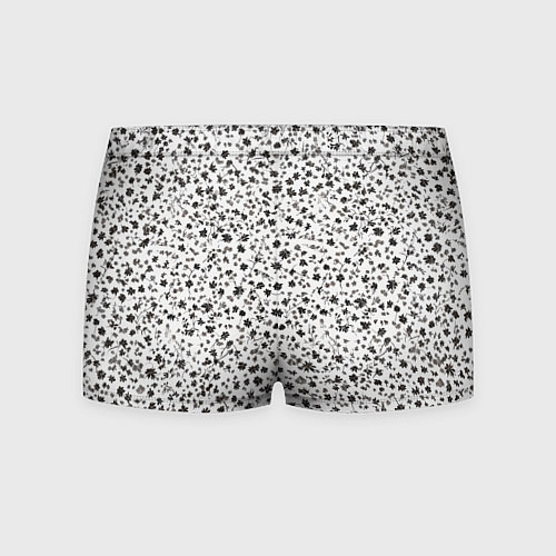 Мужские трусы Маленькие цветочки паттерн / 3D-принт – фото 2