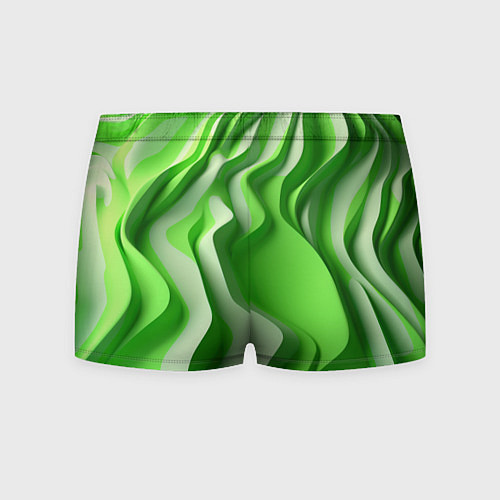 Мужские трусы Зеленые объемные полосы / 3D-принт – фото 2